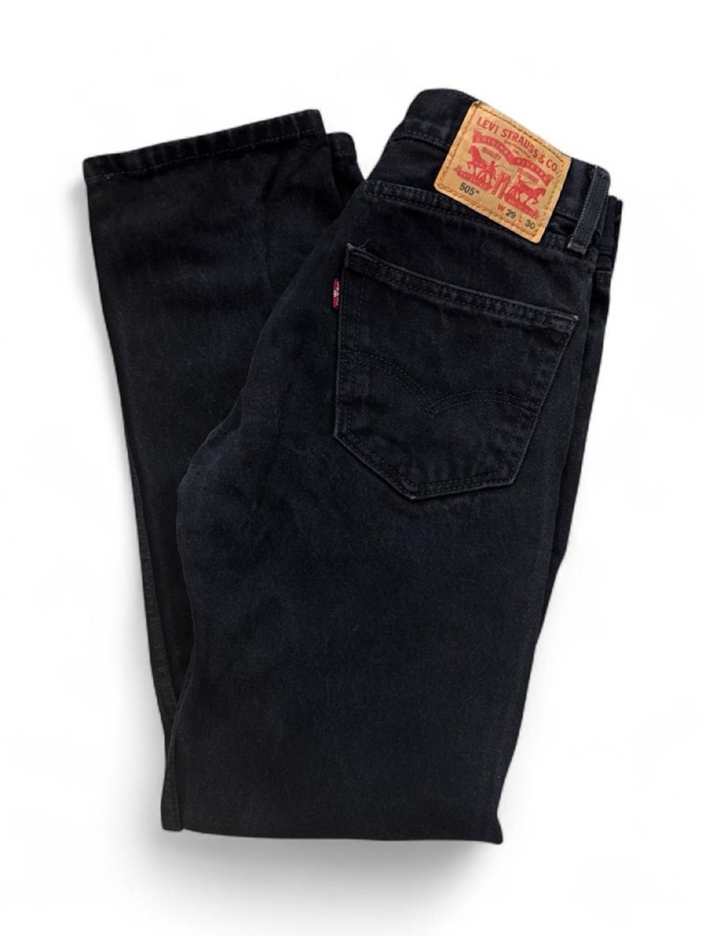 Classic vintage Levi’s 505 regular fit straight-leg jeans